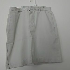 Cream gap skirt knee length